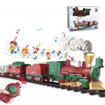 Железная дорога Новогодний поезд Fenfa (пар, пульт, свет, звук) - 1613F