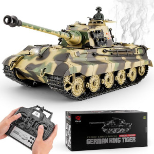 Радиоуправляемый танк Heng Long King Tiger S version V7.0 масштаб 1:16 2.4G - HL-3888A-1-S-V7