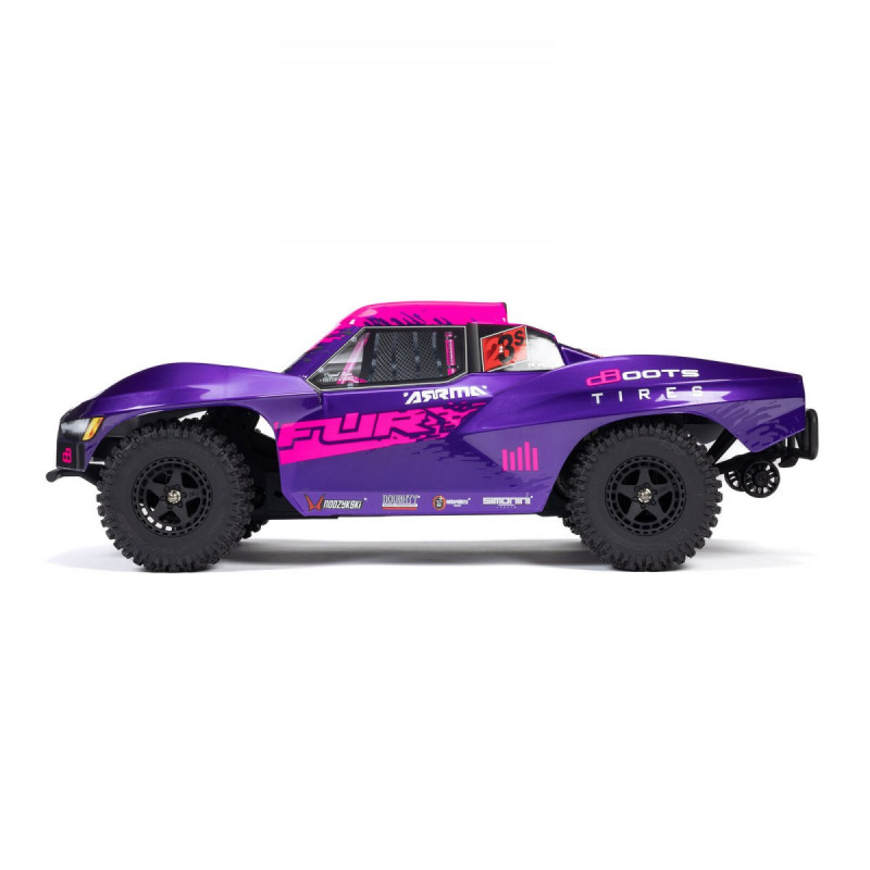 Радиоуправляемая модель ARRMA 1/10 FURY 223S DSC 2WD RTR BRUSHLESS SHORT COURSE TRUCK, PURPLE ARA3521T3