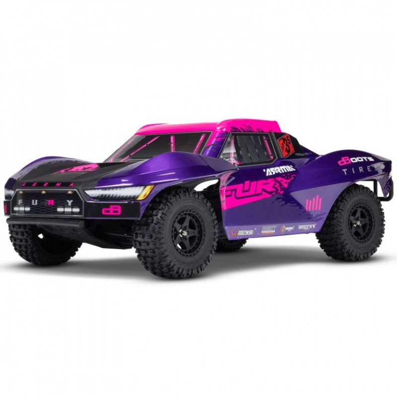 Радиоуправляемая модель ARRMA 1/10 FURY 223S DSC 2WD RTR BRUSHLESS SHORT COURSE TRUCK, PURPLE ARA3521T3