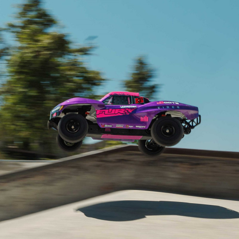 Радиоуправляемая модель ARRMA 1/10 FURY 223S DSC 2WD RTR BRUSHLESS SHORT COURSE TRUCK, PURPLE ARA3521T3
