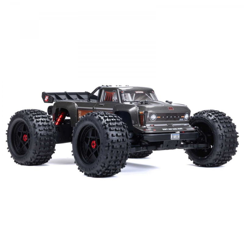 Радиоуправляемый монстр ARRMA 1/10 OUTCAST 4S 4X4 RTR BRUSHLESS STUNT TRUCK, GUN METAL ARA4410V2T3