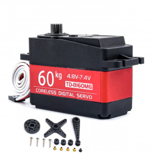 Рулевая машинка ReadyToSky TD-8160MG (60kg, 180°, 25T)