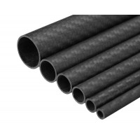 Трубка карбоновая 13x12x1000мм (плетёная)