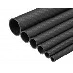 Трубка карбоновая 14x13x1000мм (плетёная)