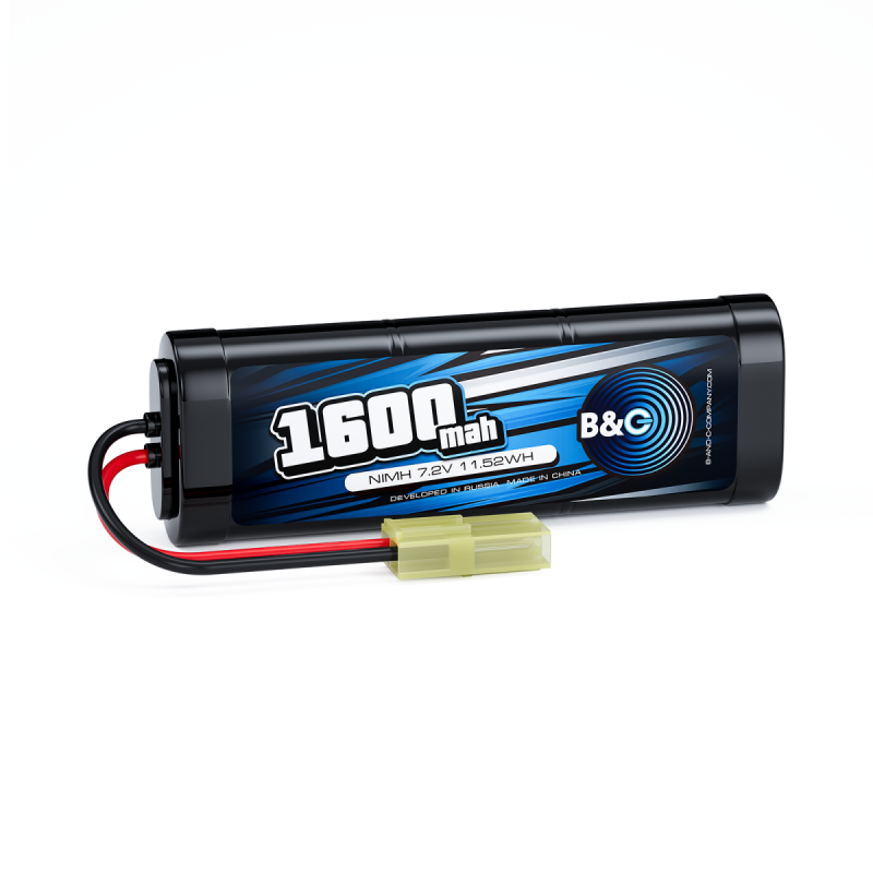 Аккумулятор NiMH B&C 6-Cells 1600mAh 7.2V Mini Tamiya