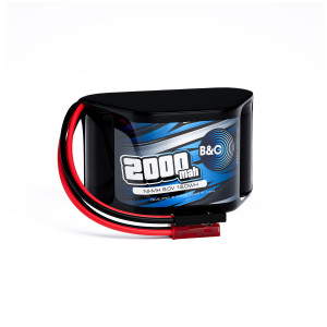 Аккумулятор NiMH B&C 5-Cells 2000 MAH 6.0V , JSTBEC + Futaba