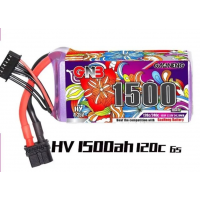Аккумулятор Li-po Gaoneng GNB 1500mah 6S1P 22.8V HV 120C/240C 38x38x79mm GNB15006S120AHV
