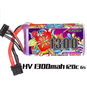 Аккумулятор Li-po Gaoneng GNB 1300mah 6S1P 22.8V HV 120C/240C 34x38x80mm GNB13006S120AHV