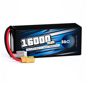 Аккумулятор Lipo B&C 16000 MAH 23.1V (6sHV) 120C, XT90S, Soft case B&C-16000-6SHV-120-S-XT90S
