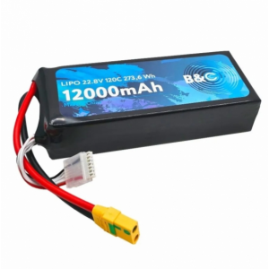 Аккумулятор B&C 12000 MAH 22.8V (6s HV) 120C, XT90S, Soft case B&C-12000-6SHV-120-S-XT90S