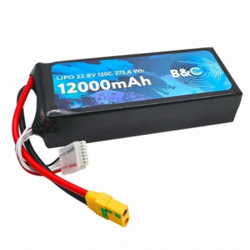 Аккумулятор B&C 12000mAh 6S HV 22.8V 120C XT90S (Soft Case)