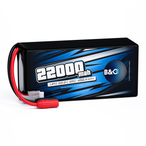 Аккумулятор Li-po B&C 22000 MAH 22.2V (6s) 25C, AS150, Soft case B&C-22000-6S-25-S-AS150