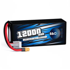 Аккумулятор Li-po B&C 12000 MAH 22.2V (6s) 90C, XT60, Soft case B&C-12000-6S-90-S-XT60