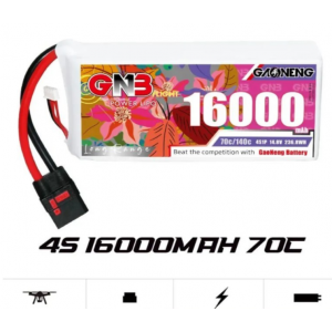 Аккумулятор Li-po Gaoneng GNB 16000mah 4S1P 14.8V 70C 47x80x182mm GNB160004S70A