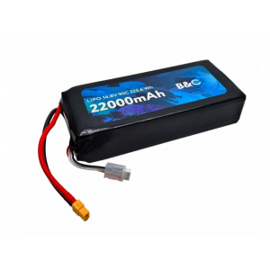 Аккумулятор Li-po B&C 22000 MAH 14.8V (4s) 90C, XT60, Soft case B&C-22000-4S-90-S-XT90S