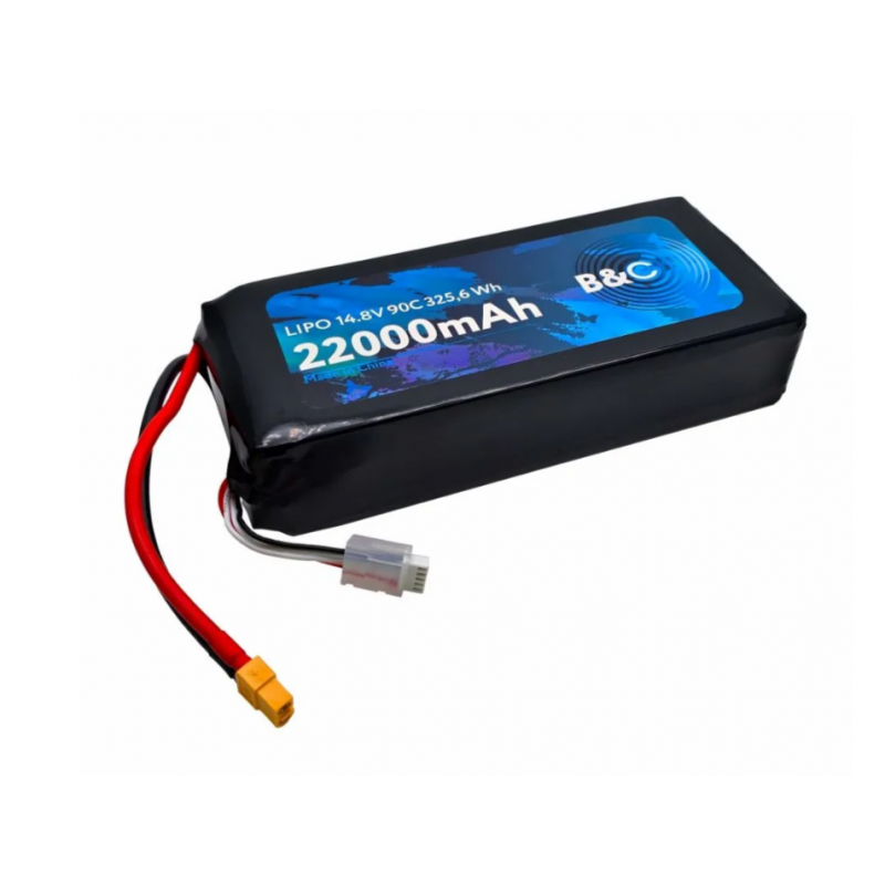 Аккумулятор LiPo B&C 22000 mAh 14.8V (4S) 90C XT90S Softcase B&C-22000-4S-90-S-XT90S