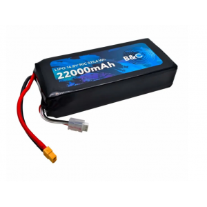 Аккумулятор Li-po B&C 22000 MAH 14.8V (4s) 90C, XT60, Soft case B&C-22000-4S-90-S-XT60