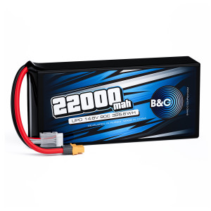 Аккумулятор Li-po B&C 22000 MAH 14.8V (4s) 90C, XT60, Soft case B&C-22000-4S-90-S-XT60