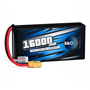LiPo аккумулятор B&C 16000 MAH 14.8V (4s) 90C, XT90S, Soft case B&C-16000-4S-90-S-XT90S