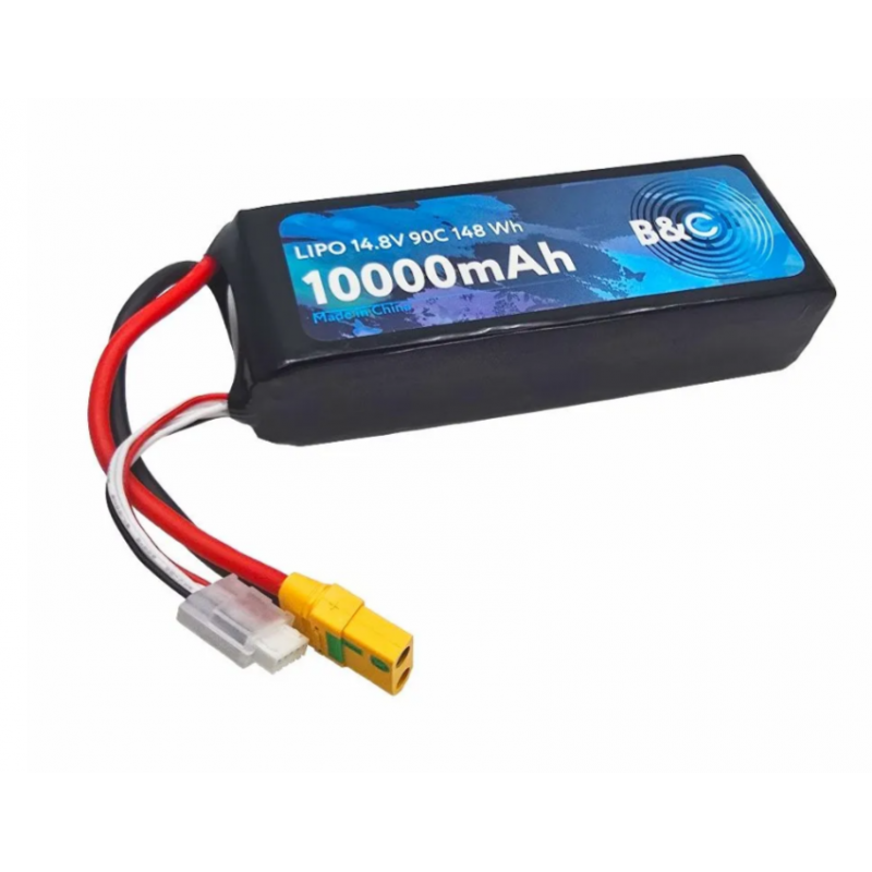 Аккумулятор LiPo B&C 10000 mAh 14.8V (4S) 90C XT90S Softcase B&C-10000-4S-90-S-XT90S