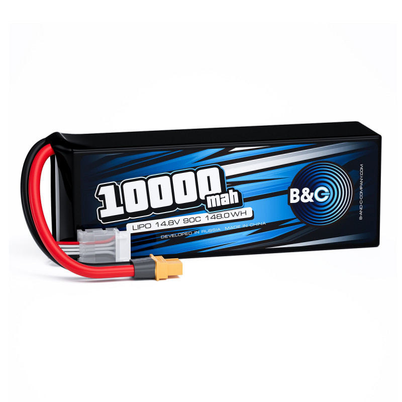 Аккумулятор LiPo B&C 10000 mAh 14.8V (4S) 90C XT60 Softcase B&C-10000-4S-90-S-XT60