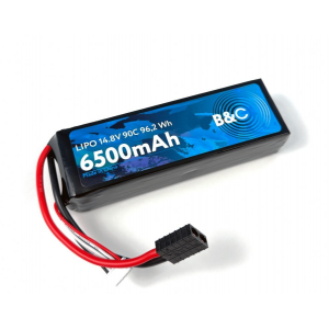 Аккумулятор Li-po B&C 6500 MAH 14.8v (4s) 90C, TRX, Soft case B&C-6500-4S-90-S-TRX