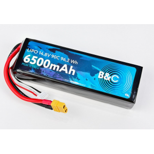 Аккумулятор Li-po B&C 6500 MAH 14.8v (4s) 90C, XT60, Soft case B&C-6500-4S-90-S-XT60