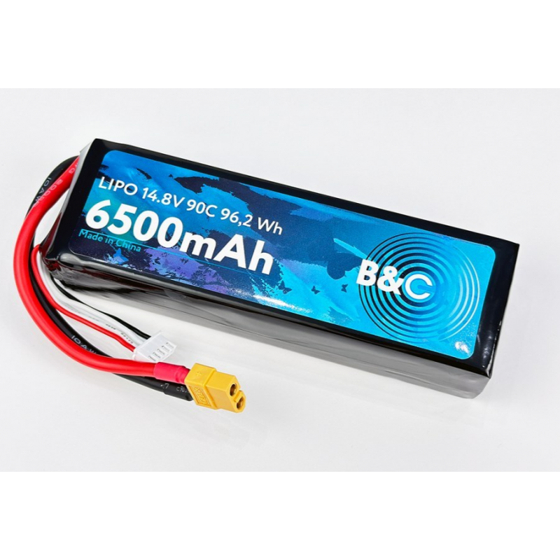 Аккумулятор LiPo B&C 6500 mAh 14.8V (4S) 90C XT60 Softcase B&C-6500-4S-90-S-XT60