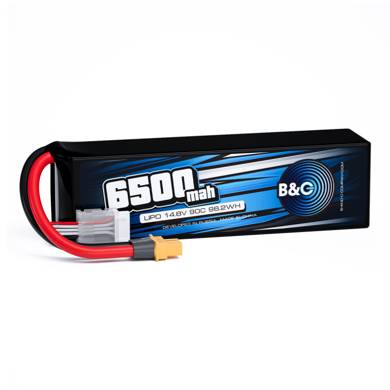 Аккумулятор LiPo B&C 6500 mAh 14.8V (4S) 90C XT60 Softcase B&C-6500-4S-90-S-XT60