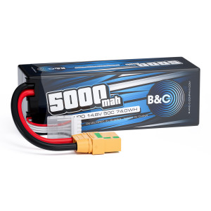 Аккумулятор Li-po B&C 5000 MAH 14.8v (4s) 50C, XT90S, Hard case B&C-5000-4S-50-H-XT90S