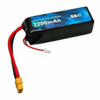 Аккумулятор Li-po B&C 2200 MAH 14.8v (4s) 120C, XT60, Soft case B&C-2200-4S-120-S-XT60