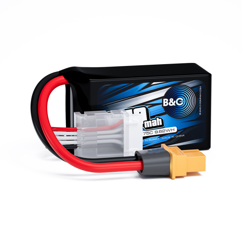 Аккумулятор LiPo B&C 650 mAh 14.8V (4S) 75C XT60 Softcase B&C-650-4S-75-S-XT60