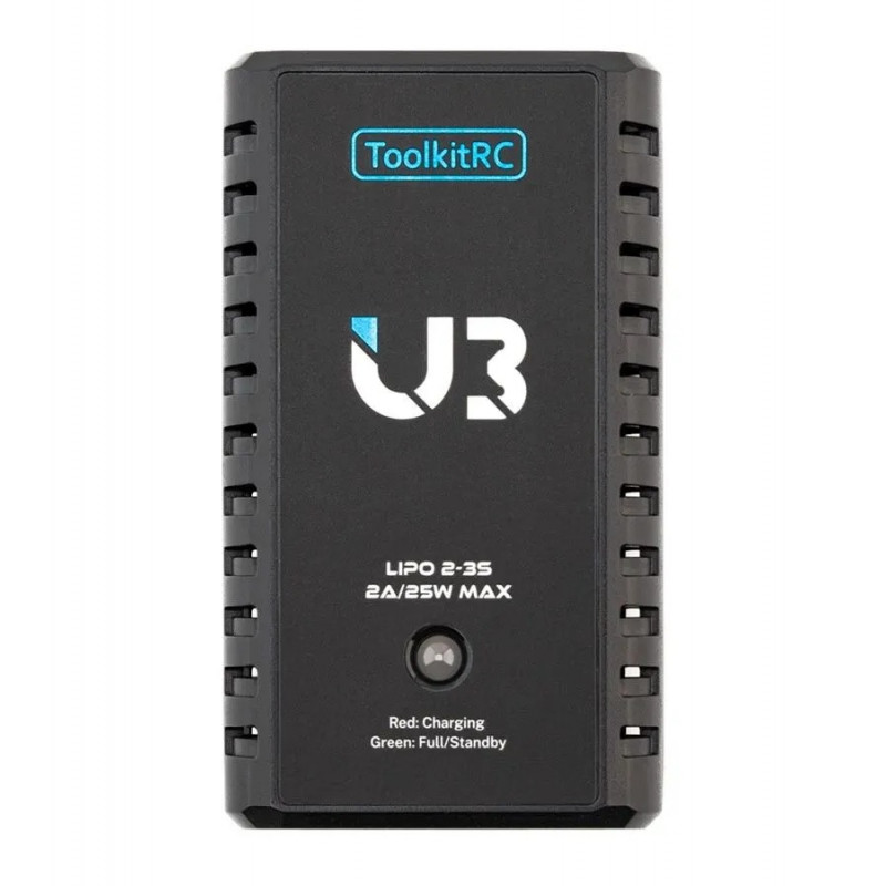 ToolkitRC U3 — компактное зарядное устройство для LiPo аккумуляторов 2–3S