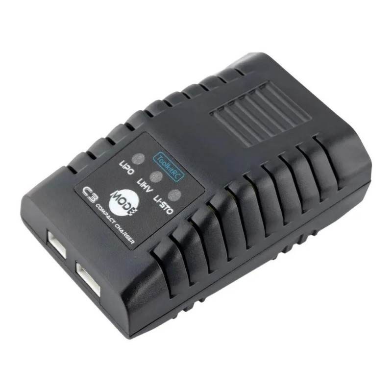 Зарядное устройство ToolkitRC C3 для LiPo и LiHV 2–3S (AC 25W)