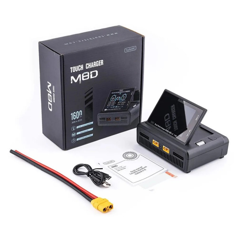 Зарядное устройство ToolkitRC M8D (1600 Вт, 1–8S) — артикул TK13000