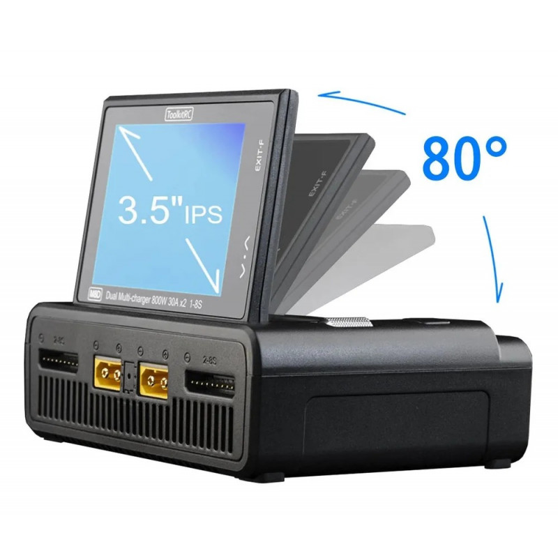 Зарядное устройство ToolkitRC M8D (1600 Вт, 1–8S) — артикул TK13000