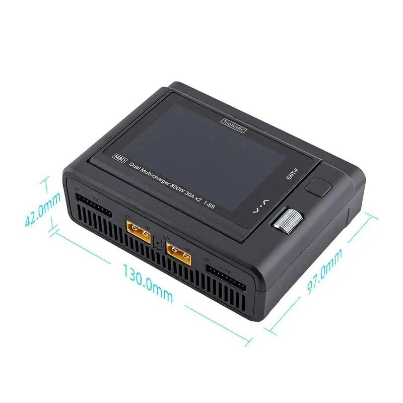 Зарядное устройство ToolkitRC M8D (1600 Вт, 1–8S) — артикул TK13000