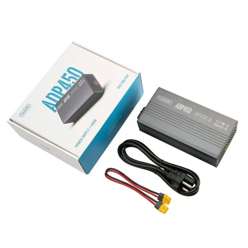 Блок питания ToolkitRC ADP450 (450Вт, 24В, 19А, XT60) TK23400