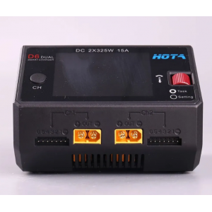 Зарядное-разрядное устройство HOTA D6 для LiPo аккумуляторов FPV-RC (Черный цвет) HOTA-D6-B