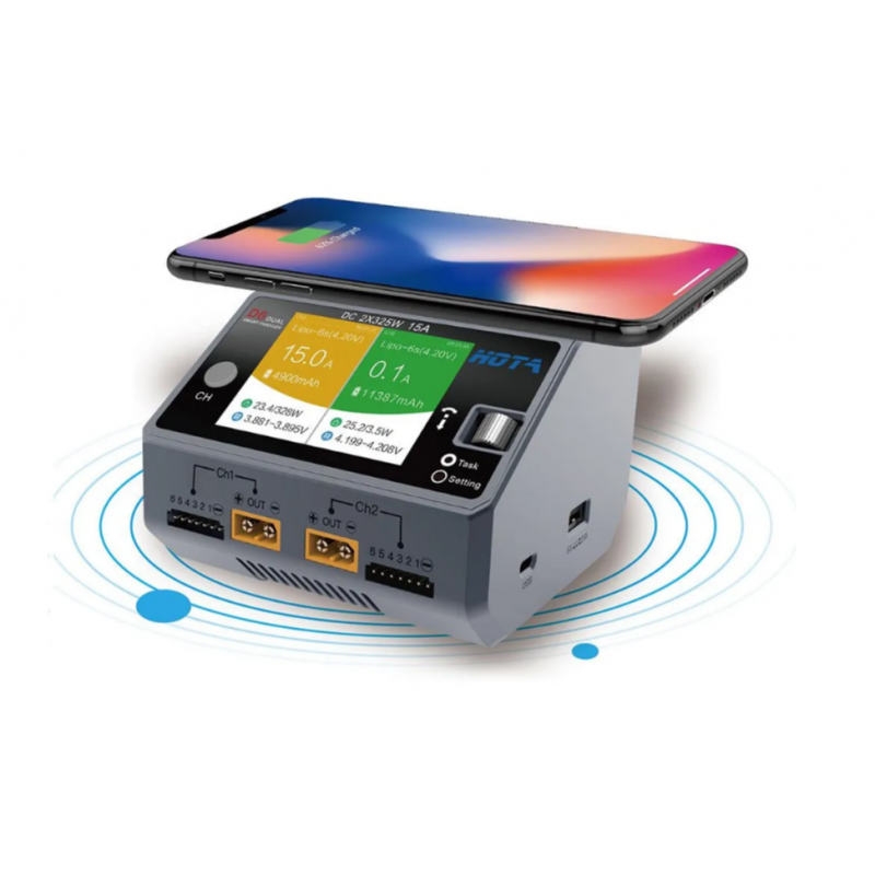 Зарядное-разрядное устройство HOTA D6 (серый цвет)