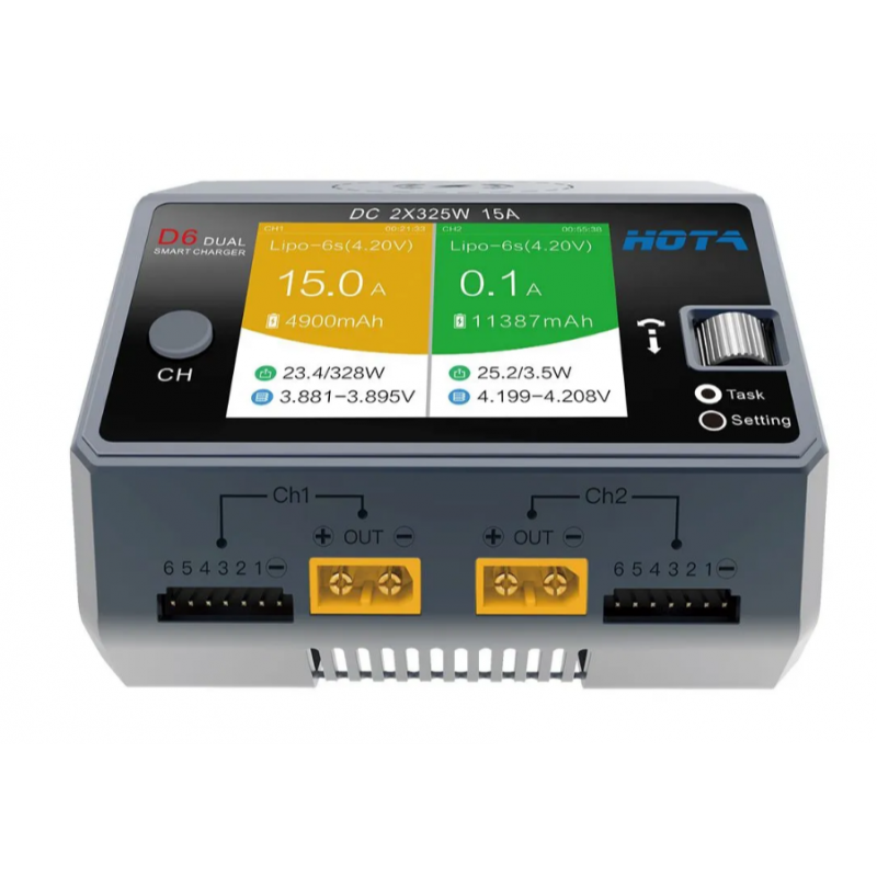 Зарядное-разрядное устройство HOTA D6 (серый цвет)