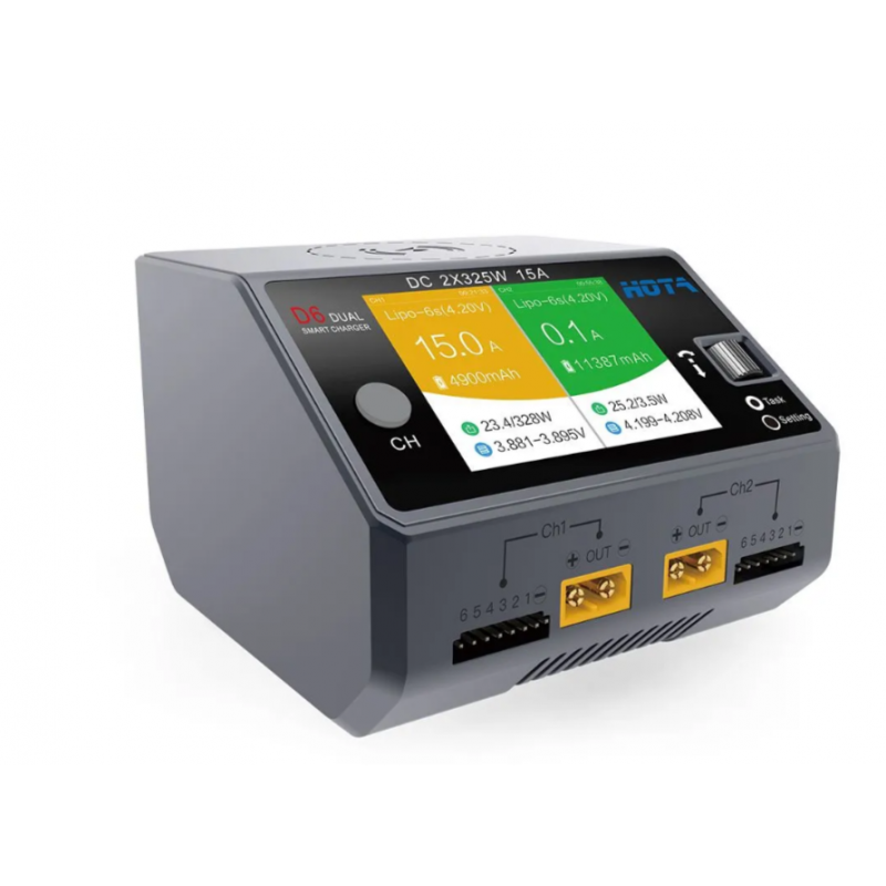 Зарядное-разрядное устройство HOTA D6 (серый цвет)