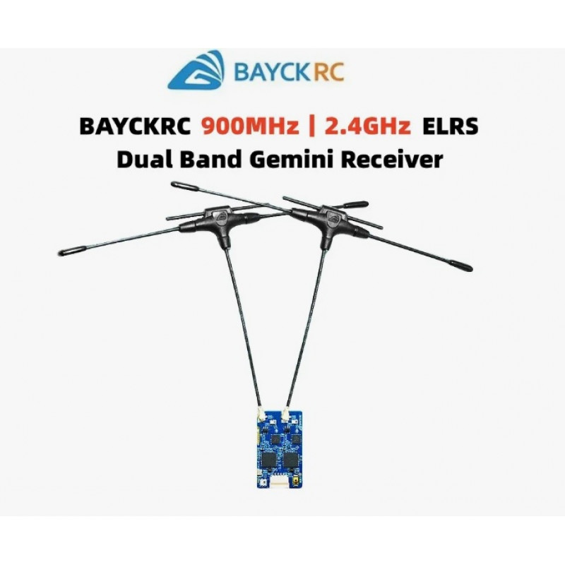 Приемник ELRS BAYCKRC DUAL BAND GEMINI RX 915/2400 MHz