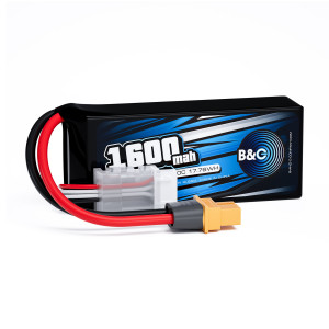 Аккумулятор Li-po B&C 1600 MAH 11.1v (3s) 60C, XT60, Soft case B&C-1600-3S-60-S-XT60