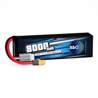 Аккумулятор Li-po B&C 8000 MAH 11.1V (3s) 90C, XT60, Soft case B&C-8000-3S-90-S-XT60