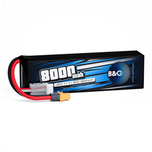 Аккумулятор Li-po B&C 8000 MAH 11.1V (3s) 90C, XT60, Soft case B&C-8000-3S-90-S-XT60