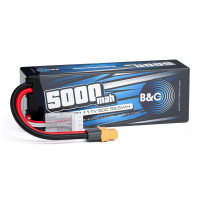 Аккумулятор Li-po B&C 5000 MAH 11.1V (3s) 50C, XT60, Hard case B&C-5000-3S-50-H-XT60