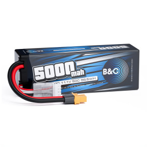 Аккумулятор Li-po B&C 5000 MAH 11.1V (3s) 50C, XT60, Hard case B&C-5000-3S-50-H-XT60