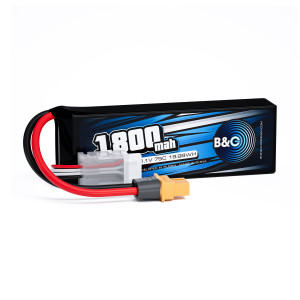 Аккумулятор Li-po B&C 1800 MAH 11.1v (3s) 75C, XT60, Soft case B&C-1800-3S-75-S-XT60